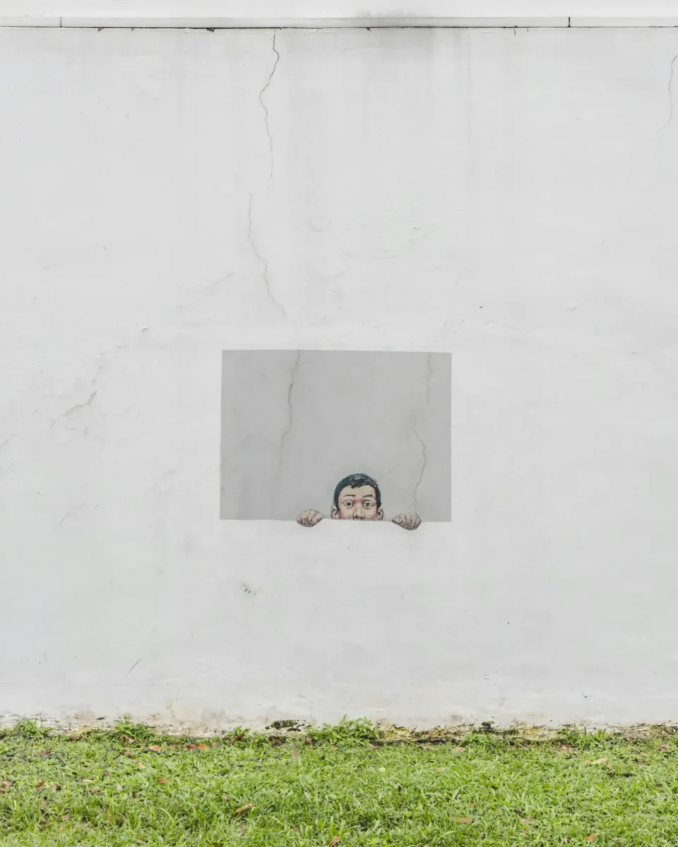 Man Inside of Wall